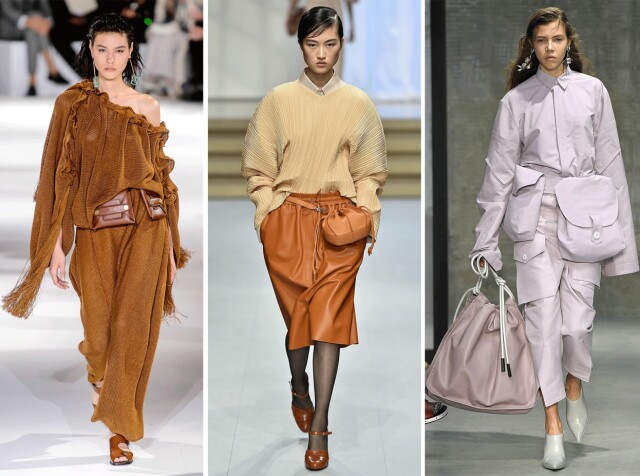 VÅREN 2017: Jil Sander, Stella McCartney og Marni viste alle sine versjoner av rumpetasken for den kommende sesongen. Foto: Scanpix VÅREN 2017: Jil Sander, Stella McCartney og Marni viste alle sine versjoner av rumpetasken for den kommende sesongen. Foto: Scanpix
